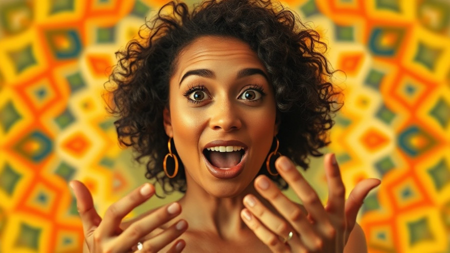 Dynamic blurred image of woman discussing mental health techniques.