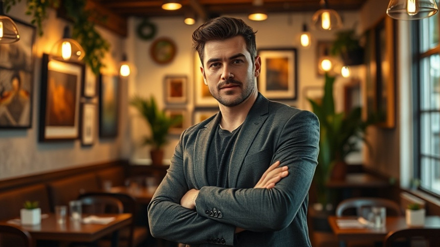 San Antonio restaurant expansion with a man proudly standing inside charming venue.