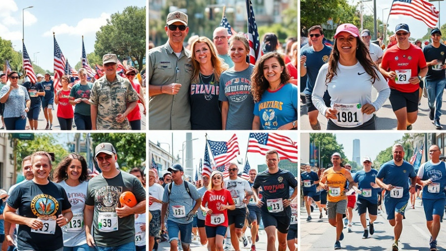 Collage of Houston Veterans Day celebrations showing diverse participants.