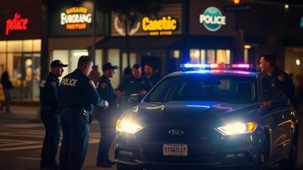 Police activity on Austin street highlighting road closures.