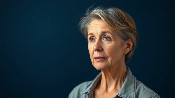 Contemplative woman explores attachment styles in relationships.