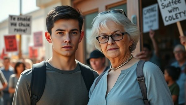 Oklahoma teen avoids prison time; community protest scene.