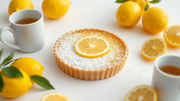 Fresh lemon citrus tart showcasing health benefits