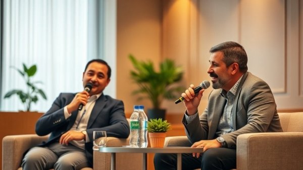 Panel discussion at University of Austin on free tuition model, engaging setting.