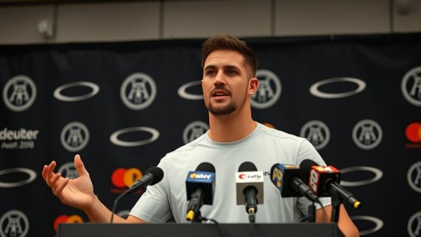 Jacobe Meyers team's impact press conference with speaker.