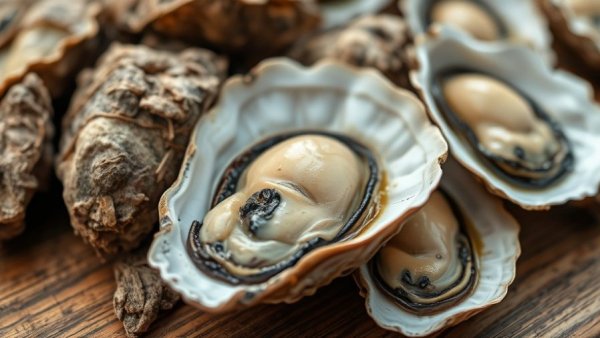 Close-up of North Carolina oysters showcasing their rugged textures.