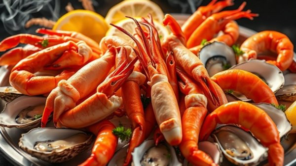 Elite Dallas seafood dining experience with luxurious platter.