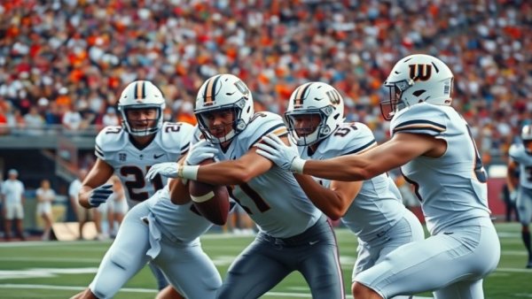 Oklahoma Sooners vs Tennessee Volunteers football game action, SEC.
