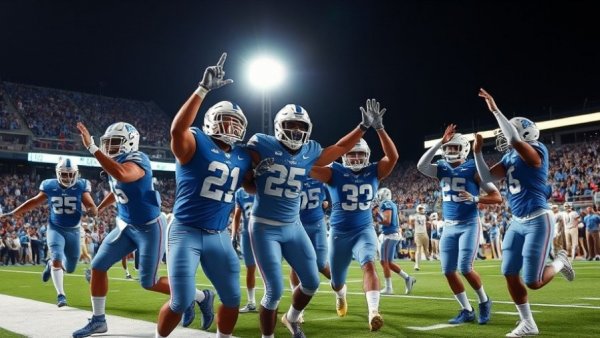 Kentucky Wildcats vs Auburn Tigers football highlights, college players celebrating touchdown.