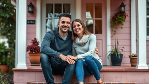 Content couple sitting together on porch showcasing Kiva Microloans for Women Entrepreneurs