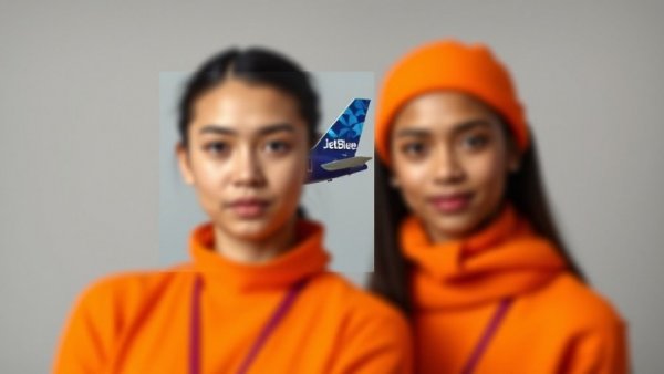 Blurred portraits with JetBlue airplane; passengers banned from JetBlue.