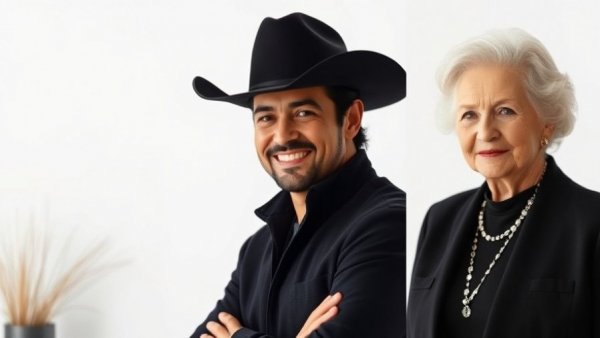Kenny Chesney Ethel Kennedy friendship image: smiling cowboy hat man next to elderly woman.