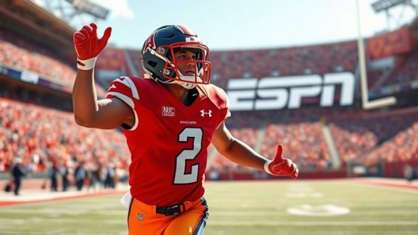 Kansas Jayhawks vs Arizona Wildcats highlights, football player celebrating.