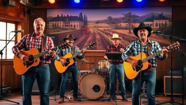 Cosmic Country band performing live in San Antonio.