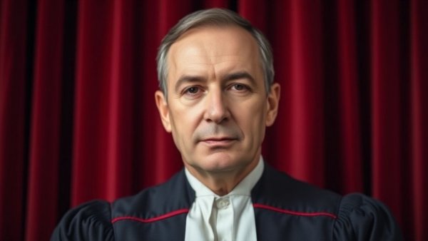 Judicial portrait reflecting Supreme Court decisions.