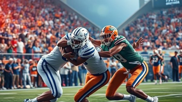 Florida Gators vs. Kentucky Wildcats intense football action highlights.