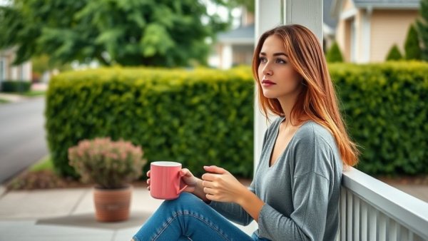 Thoughtful young woman on porch, Eldest Daughter Syndrome
