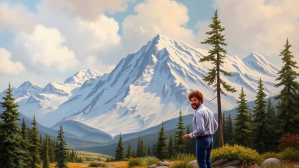 Bob Ross paintings fetch over $600,000 at auction to help public TV stations
