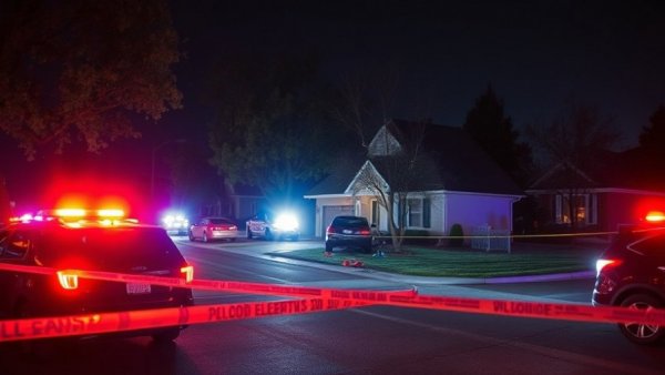 San Antonio local news: Car crash into house at night with police presence.