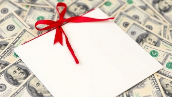 Symbolic document with red ribbon on dollars, Houston entrepreneurship education.