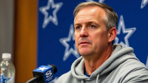 Dallas Cowboys moving forward after loss, press conference setting.