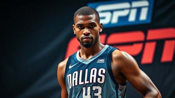 Dallas Mavericks player on ESPN graphic reflecting bold changes.