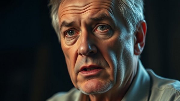 Middle-aged man sharing tips to naturally whiten teeth.