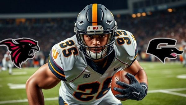 Toledo Rockets vs. Miami RedHawks football highlights with player action and team logos.