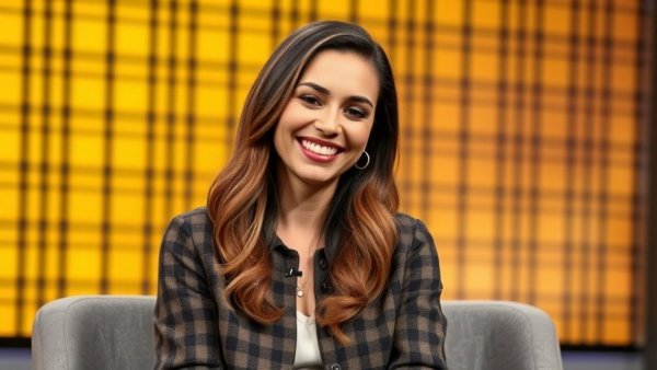 Alicia Silverstone on a talk show promoting 'A Merry Little Ex-Mas'.