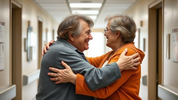 Emotional reunion in hospital corridor, Moran Stella Yanai resilience speech.