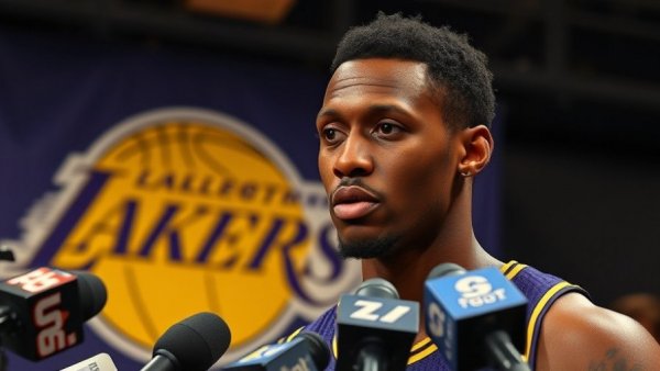 Luka Doncic pensive reaction to Nico Harrison firing, media backdrop.