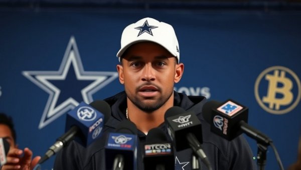 Dak Prescott discusses Marshawn Kneeland at a media conference.