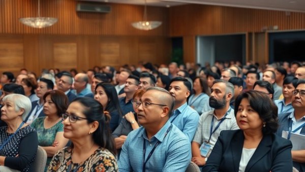 Texas A&M University race and gender policy conference with diverse attendees.
