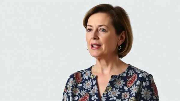 Middle-aged woman discussing healthy coping vs risky coping.