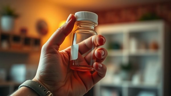 Hand holding empty prescription bottle, highlighting consumer protections against medical debt.