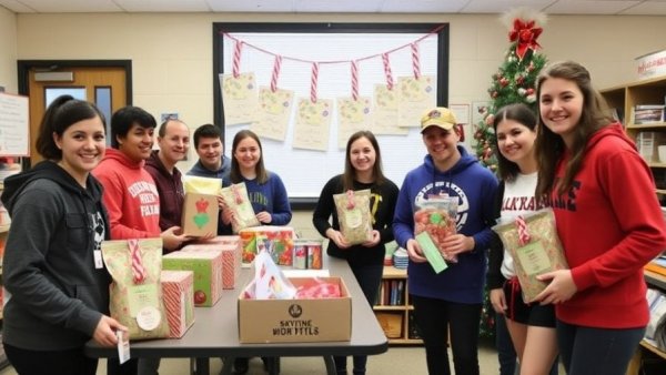 Skyline High School students help create holiday spirit of giving