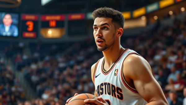 NBA Top Plays Recap featuring focused basketball player.