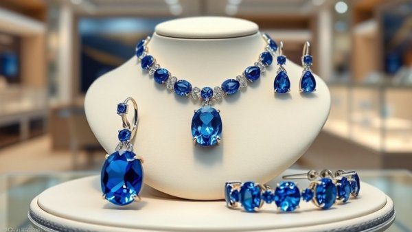 Tanzanite jewelry on display at CMA Awards.