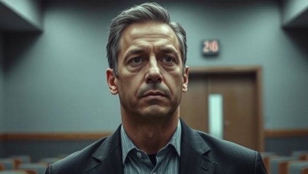 Courtroom scene during trial of Austin officer charged with deadly conduct.