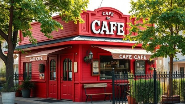Vintage cafe storefront, related to San Antonio restaurant closures.