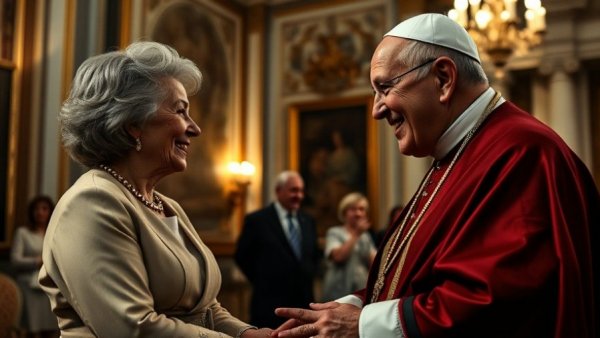 Pope Leo XIV Hollywood Vatican: Interaction in historical Vatican setting.