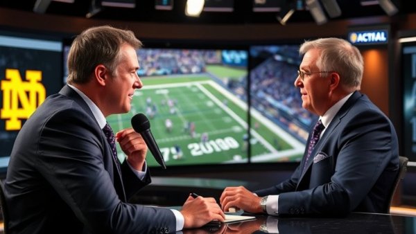 CJ Carr leads Notre Dame football analysis in studio.