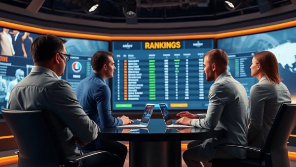 Sports analysts discuss College Football Playoff in modern studio.