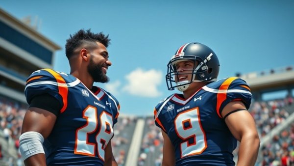 Week 12 college football highlights featuring cheerful players.