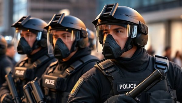 Federal immigration crackdown Charlotte police in tactical gear