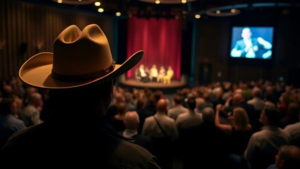 Silhouetted attendee at 2025 Texas Tribune Festival event.
