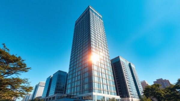 Towering high-rise building near Torchy's Tacos 23Springs Dallas.