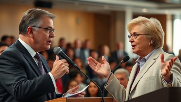 Politicians during Texas 18th Congressional District special election runoff debate.