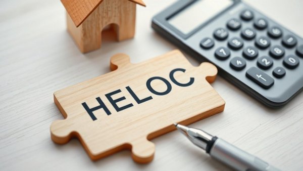 Visual elements representing monthly payments on a $30,000 HELOC.