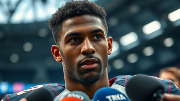 Dallas Cowboys player speaks to media after emotional win